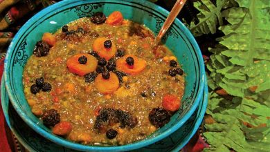 طرز تهیه آش میوه تبریزی خوشمزه و مجلسی؛ با میوه خشک و تازه