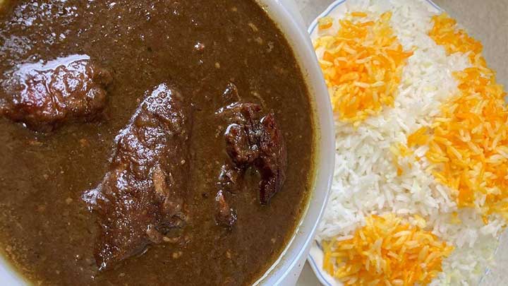 طرز تهیه خورشت فسنجون با مرغ طرز تهیه خورشت فسنجون با مرغ