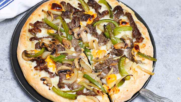 طرز تهیه پیتزا سیر و استیک با نان جو طرز تهیه پیتزا سیر و استیک با نان جو