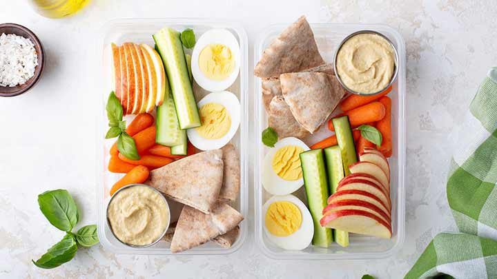 لقمه تخم مرغ و سبزیجات برای کودکان