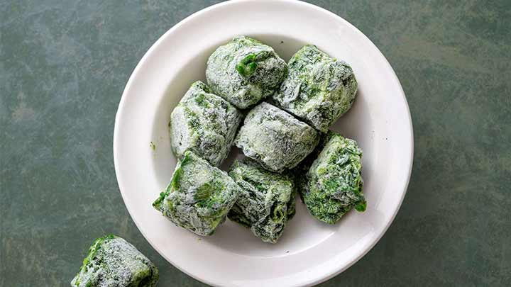 بهترین روش‌های پخت اسفناج برای فریز کردن