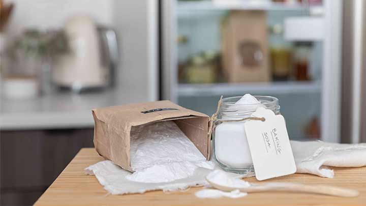 از بین بردن بوی بد یخچال با جوش شیرین