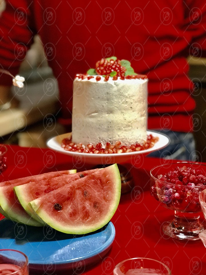 مینی کیک یلدایی مینی کیک یلدایی