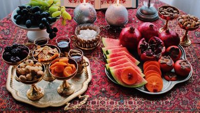 ایده‌های یلدایی 1402 برای تزئین سفره یلدا، کیک و دسر و تنقلات