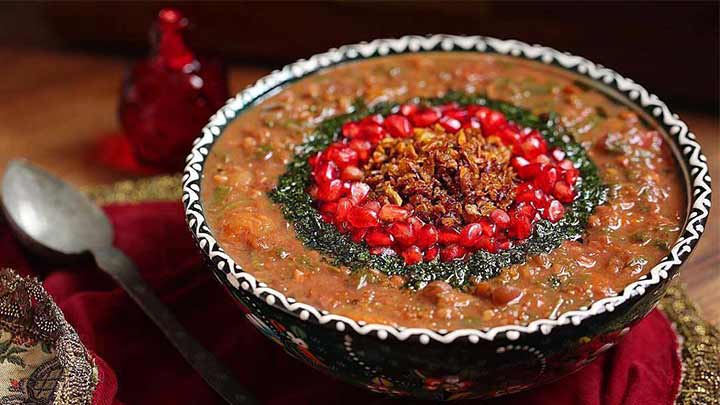 آش انار یزدی خوشمزه و مخصوص