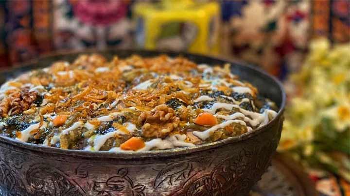 طرز تهیه آش شله قلمکار طرز تهیه آش شله قلمکار