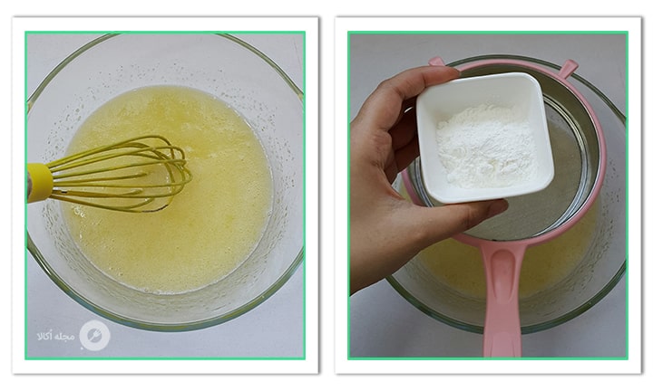 نشاسته ذرت را به مواد فورچون کوکی اضافه کنید