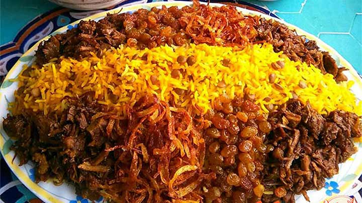 فوت و فن کوزه‌گری در تهیه کشمش پلو اردبیلی