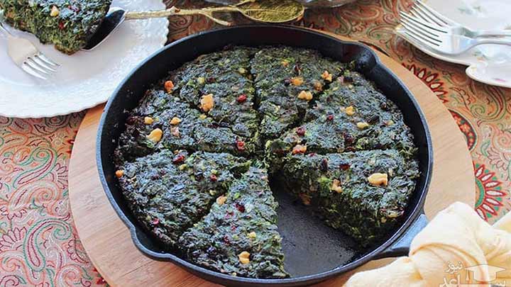 طرز تهیه کوکو اسفناج اردبیلی طرز تهیه کوکو اسفناج اردبیلی