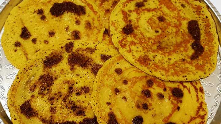 مراحل تهیه نان شلشلو