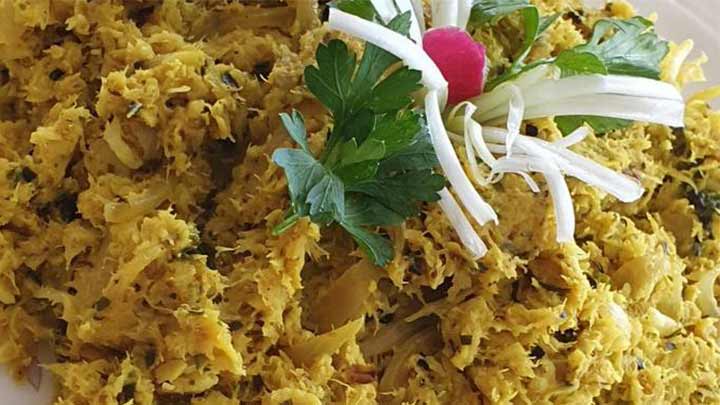 مراحل پخت پودینی کوسه