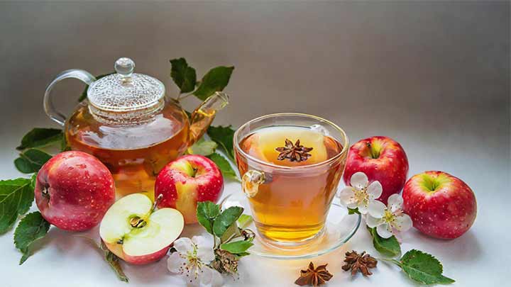 مراحل تهیه چای سیب مراحل تهیه چای سیب