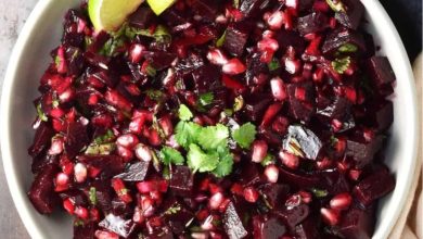 طرز تهیه سالاد چغندر و انار (سالاد لبو و انار)؛ ساده و سریع