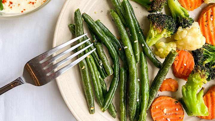 روش پخت انواع سبزیجات با هواپز