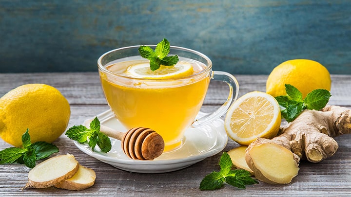 مواد لازم لیمو عسلی با زنجبیل و دارچین