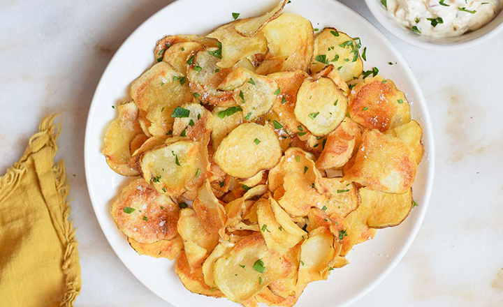 طرز تهیه چیپس سیب زمینی خانگی