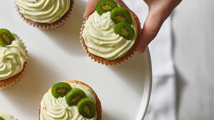 رسپی دسر خوشمزه مافین کیوی