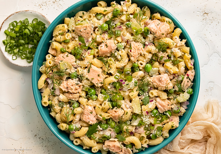 طرز تهیه سالاد ماکارونی با تن ماهی طرز تهیه سالاد ماکارونی با تن ماهی