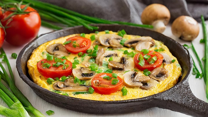 املت قارچ غذاهای نونی بدون گوشت