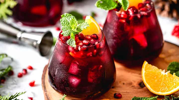 طرز تهیه کوکتل انار و پرتقال طرز تهیه کوکتل انار و پرتقال