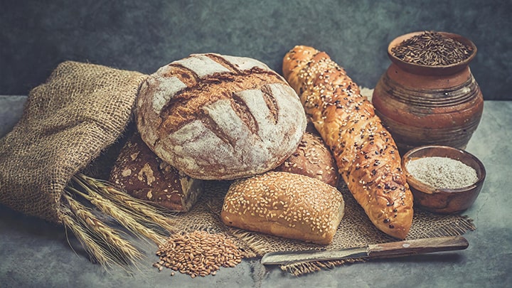 نان های سبوس دار برای کوچک نشدن مغز