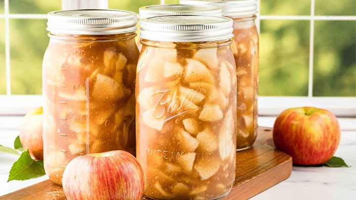 مراحل تهیه کمپوت سیب