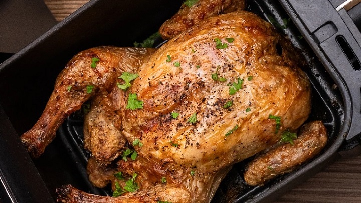 پخت مرغ بریان در هواپز