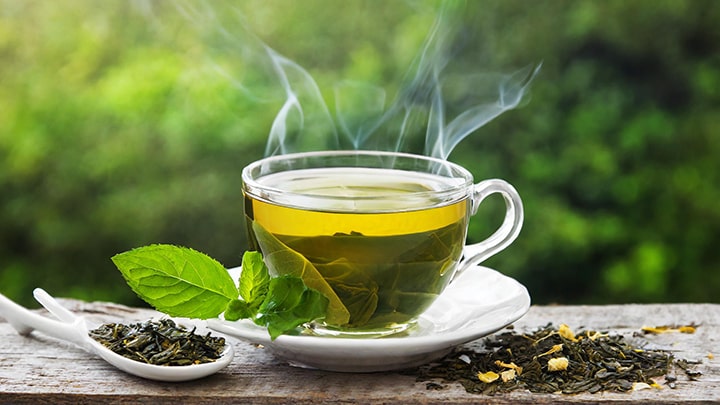 دمنوش چای سبز برای سرماخوردگی