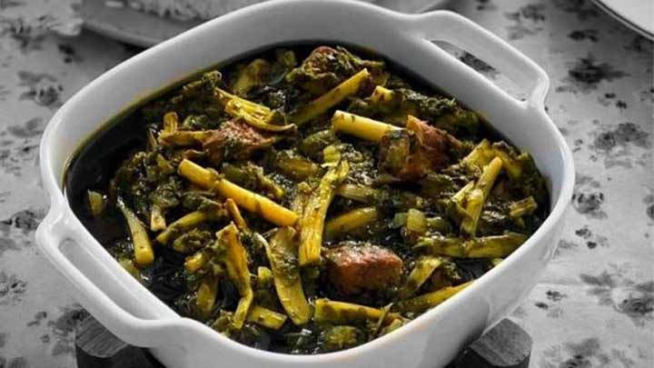 مراحل تهیه خورش کنگر مجلسی مراحل تهیه خورش کنگر مجلسی