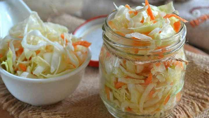 طرز تهیه ترشی کلم سفید فوری