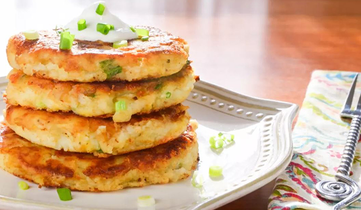  طرز تهیه پنکیک سیب‌زمینی