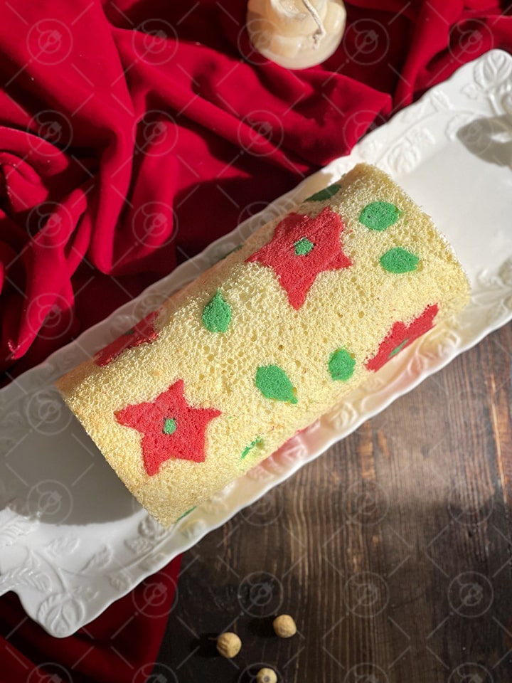 پیچیدن رول کیک سوئیسی