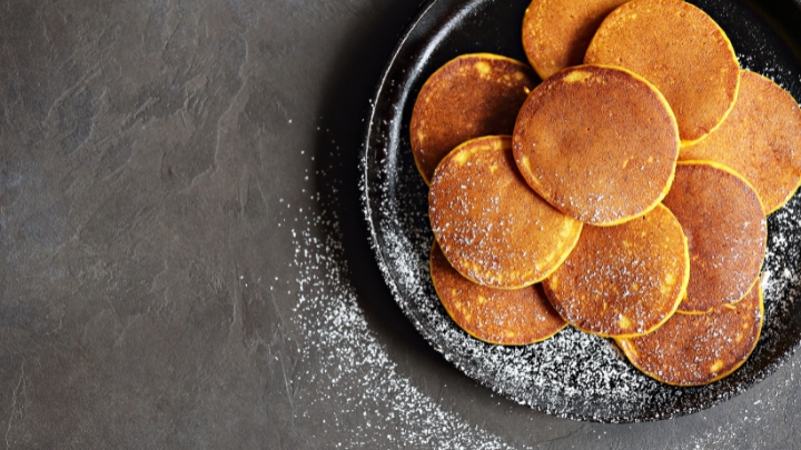 مراحل تهیه پنکیک دارچینی