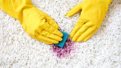 روش‌های تمیز کردن انواع لکه‌ فرش