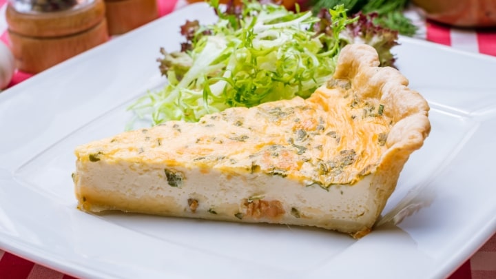 رسپی کیش قارچ و ژامبون به روش فرانسوی