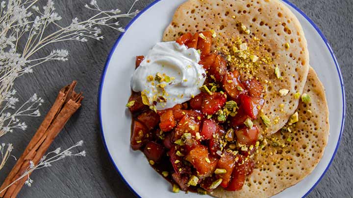 مراحل تهیه پنکیک مراکشی