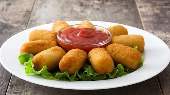 طرز تهیه کراکت سوسیس و سیب زمینی