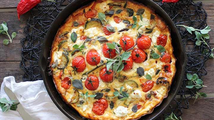 املت گوجه با سبزیجات املت گوجه با سبزیجات