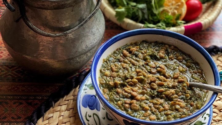 مراحل تهیه قلیه اسفناج مراحل تهیه قلیه اسفناج