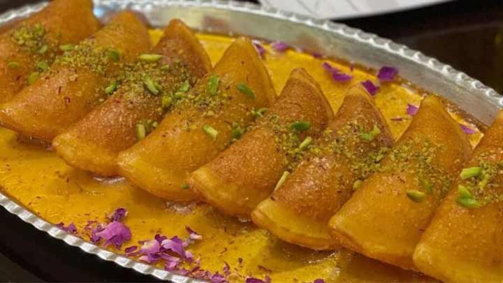 طرز تهیه شیرینی قطایف عربی