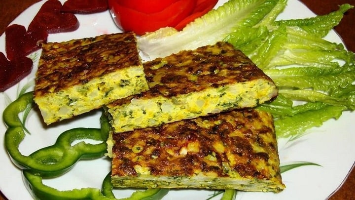 طرز تهیه کوکو گل کلم با سیب زمینی