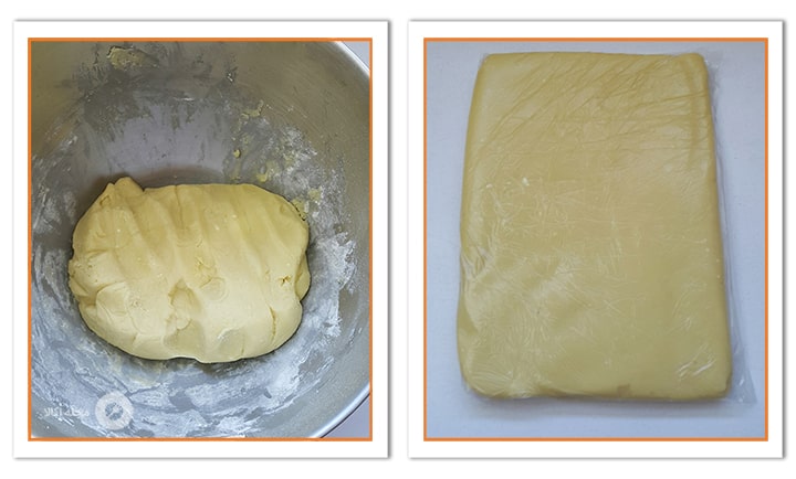 خمیر را در حالت استراحت قرار دهید برای شیرینی قطاب آناناسی