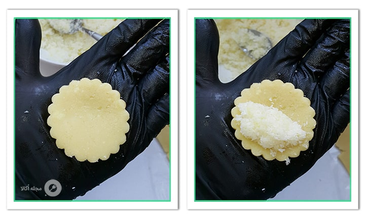 طرز پیچیدن خمیر قطاب آناناسی