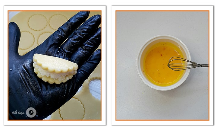 روی خمیرهارو رومال کنید روی خمیرهارو رومال کنید