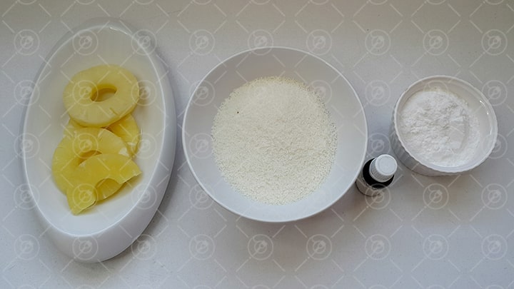 مواد میانی قطاب آناناسی با پودر نارگیل مواد میانی قطاب آناناسی با پودر نارگیل