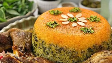 طرز تهیه ته چین شوید باقالی