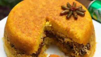 طرز تهیه ته چین لوبیا پلو با گوشت؛ خوشمزه و مجلسی