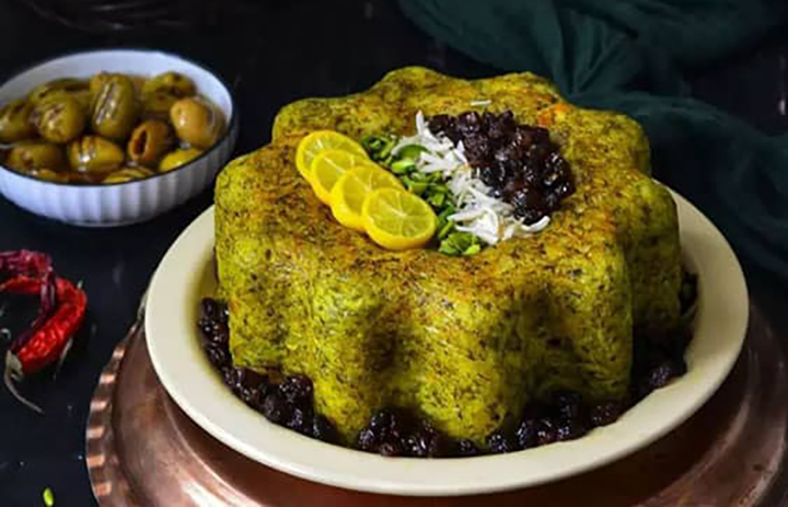طرز تهیه ته چین شوید باقالی با مرغ طرز تهیه ته چین شوید باقالی با مرغ