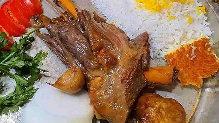 مراحل پخت زیر برنجی لری