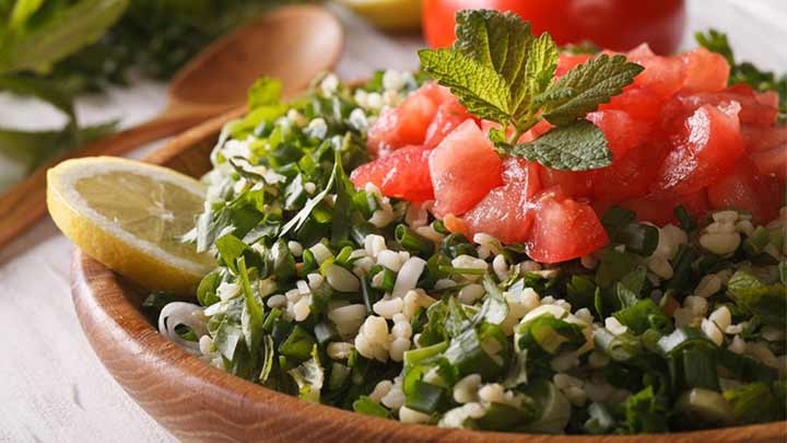 طرز تهیه سالاد عربی تبوله طرز تهیه سالاد عربی تبوله